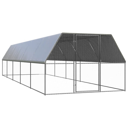 vidaXL Outdoor Chicken Cage 3x10x2 m Galvanised Steel
