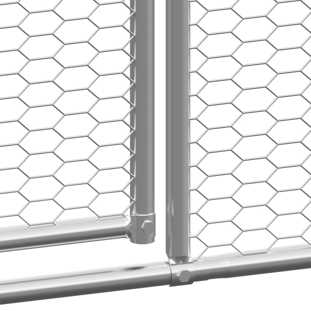 vidaXL Outdoor Chicken Cage 3x10x2 m Galvanised Steel