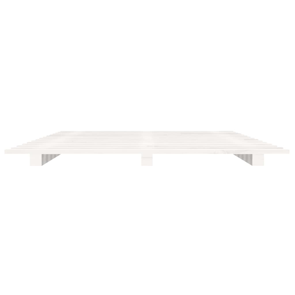 vidaXL Bed Frame without Mattress White 90x200 cm Solid Wood Pine
