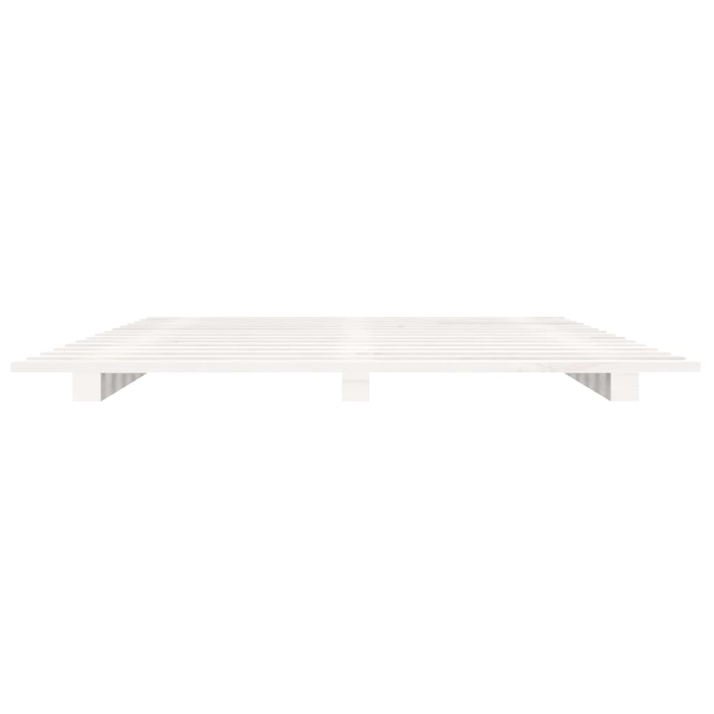 vidaXL Bed Frame without Mattress White 100x200 cm Solid Wood Pine