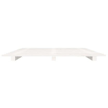 vidaXL Bed Frame without Mattress White 100x200 cm Solid Wood Pine