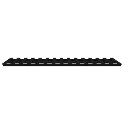 vidaXL Bed Frame without Mattress Black 100x200 cm Solid Wood Pine