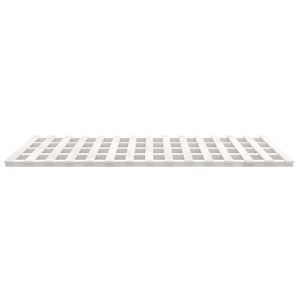 vidaXL Bed Frame without Mattress White 200x200 cm Solid Wood Pine