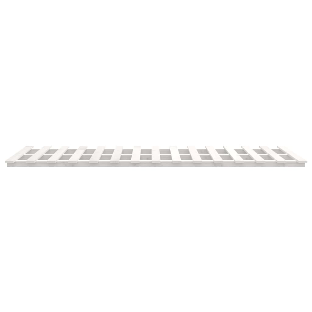 vidaXL Bed Frame without Mattress White 120x200 cm Solid Wood Pine