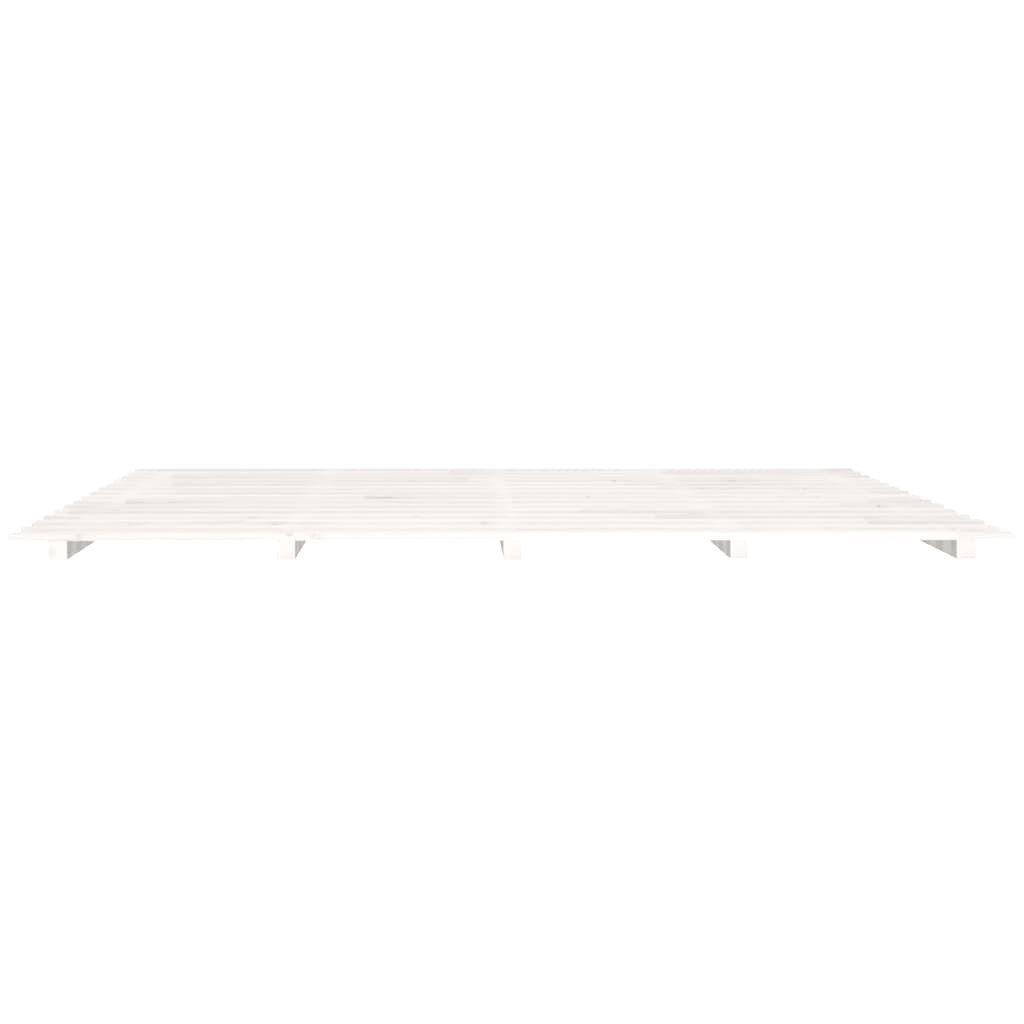 vidaXL Bed Frame without Mattress White 160x200 cm Solid Wood Pine