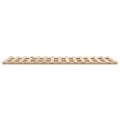 vidaXL Bed Frame without Mattress 75x190 cm Small Single Solid Wood Pine