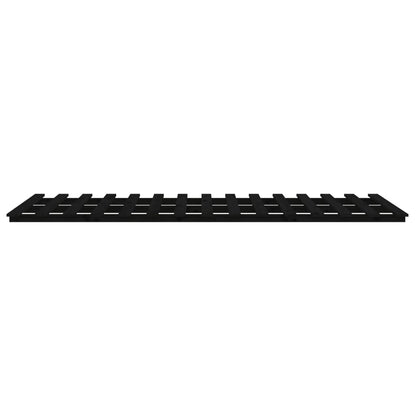 vidaXL Bed Frame without Mattress Black 75x190 cm Small Single Solid Wood Pine