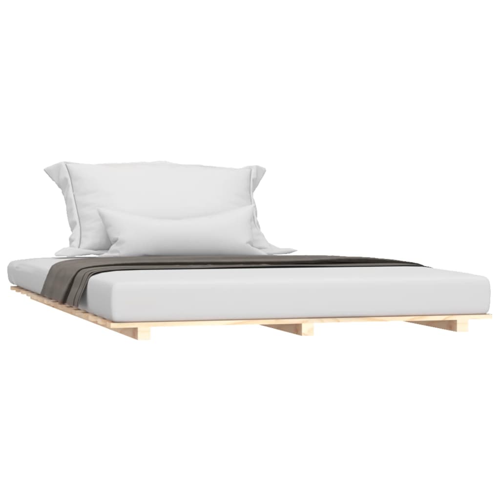 vidaXL Bed Frame without Mattress 140x190 cm Solid Wood Pine