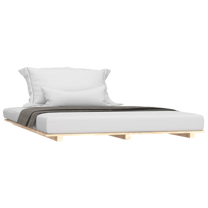 vidaXL Bed Frame without Mattress 140x190 cm Solid Wood Pine