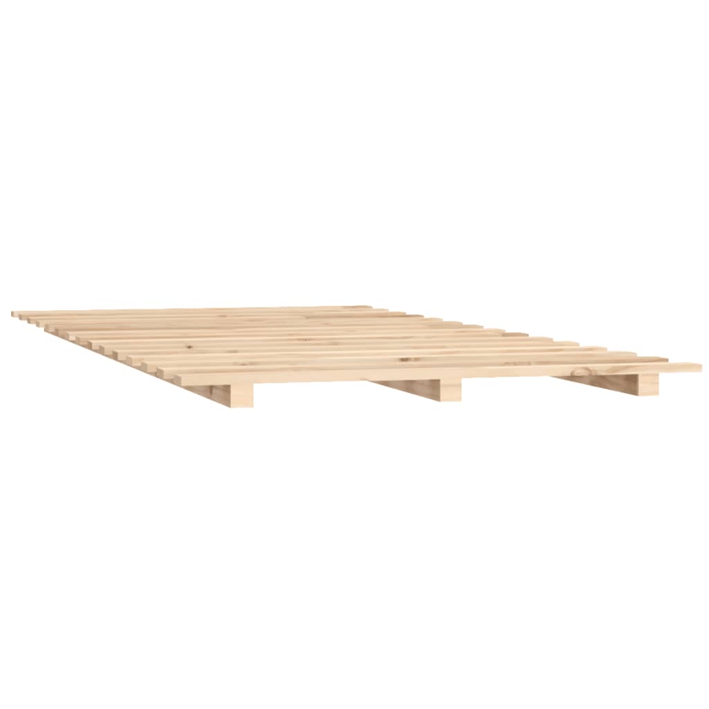 vidaXL Bed Frame without Mattress 140x190 cm Solid Wood Pine