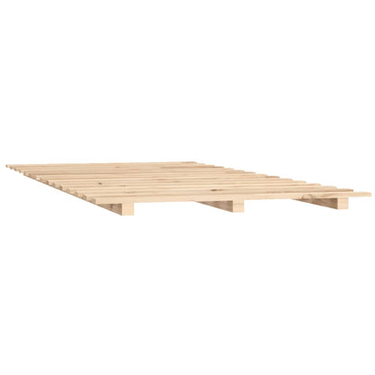 vidaXL Bed Frame without Mattress 140x190 cm Solid Wood Pine