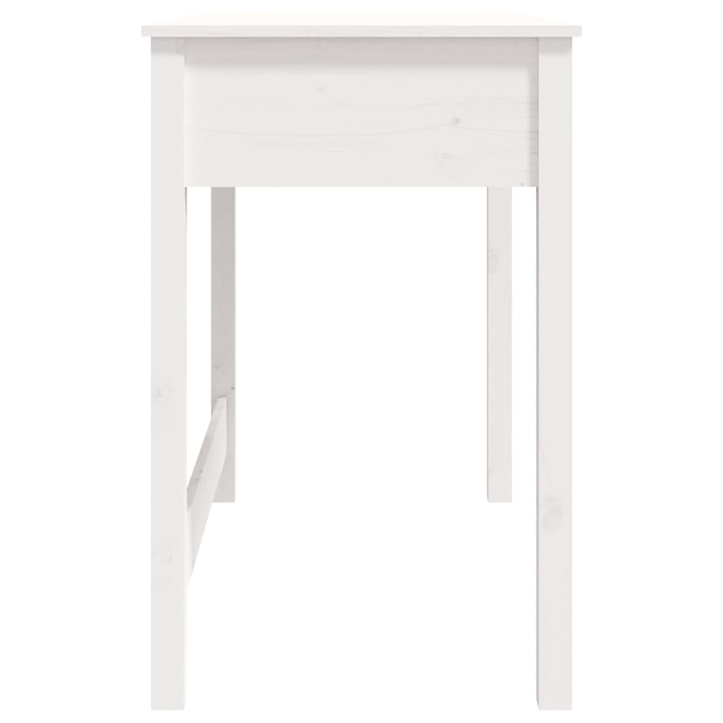 vidaXL Desk with Drawers White 100x50x78 cm Solid Wood Pine