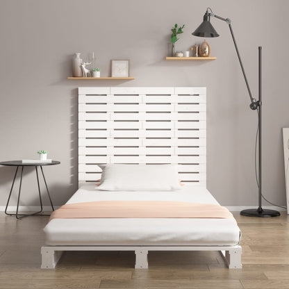 vidaXL Wall Headboard White 106x3x91.5 cm Solid Wood Pine