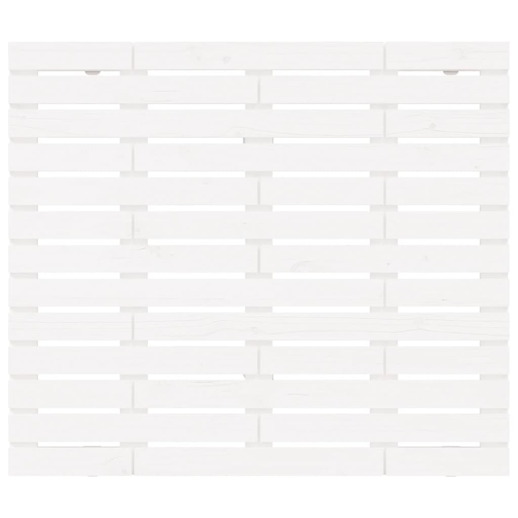 vidaXL Wall Headboard White 106x3x91.5 cm Solid Wood Pine