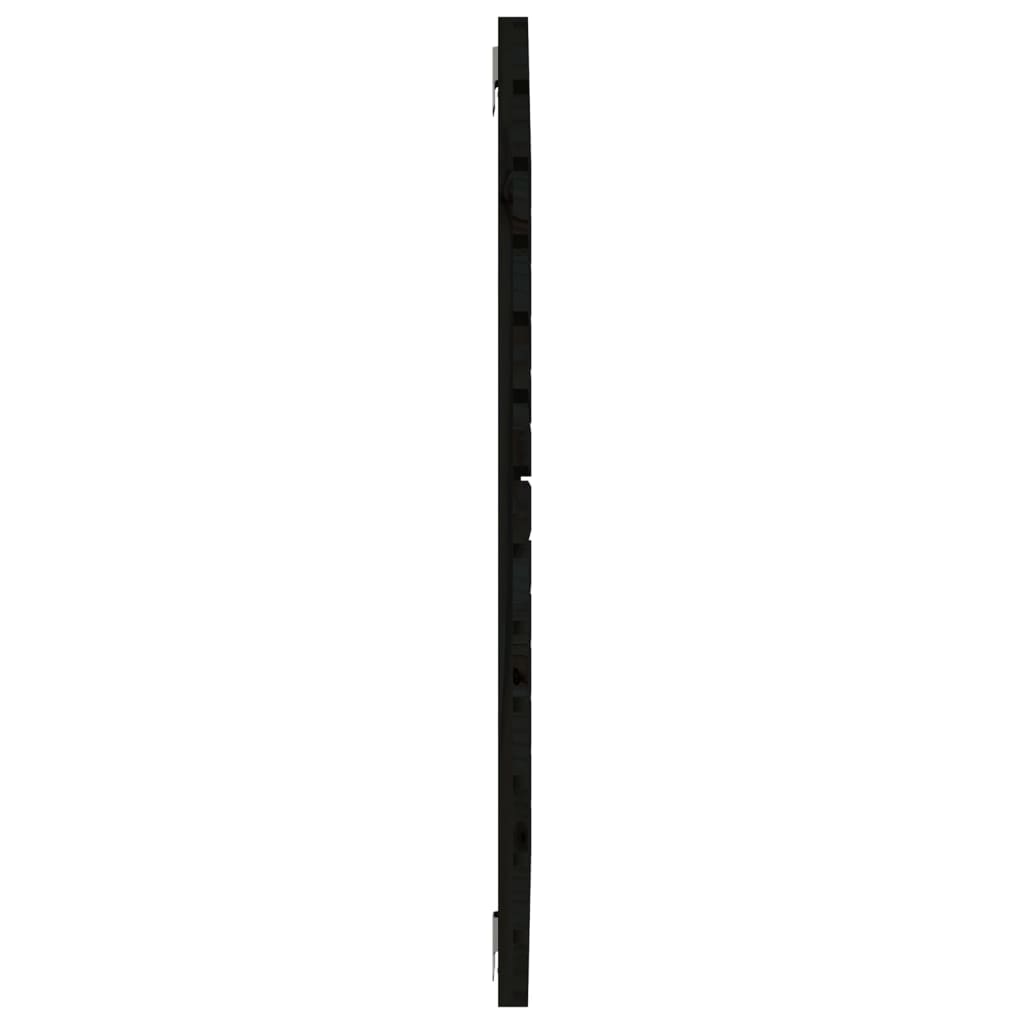 vidaXL Wall Headboard Black 106x3x91.5 cm Solid Wood Pine