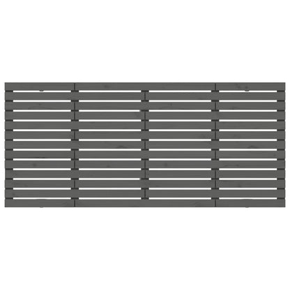 vidaXL Wall Headboard Grey 206x3x91.5 cm Solid Wood Pine