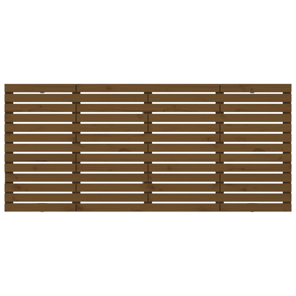 vidaXL Wall Headboard Honey Brown 206x3x91.5 cm Solid Wood Pine
