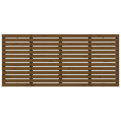 vidaXL Wall Headboard Honey Brown 206x3x91.5 cm Solid Wood Pine