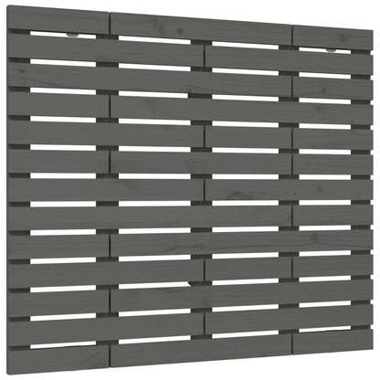 vidaXL Wall Headboard Grey 96x3x91.5 cm Solid Wood Pine