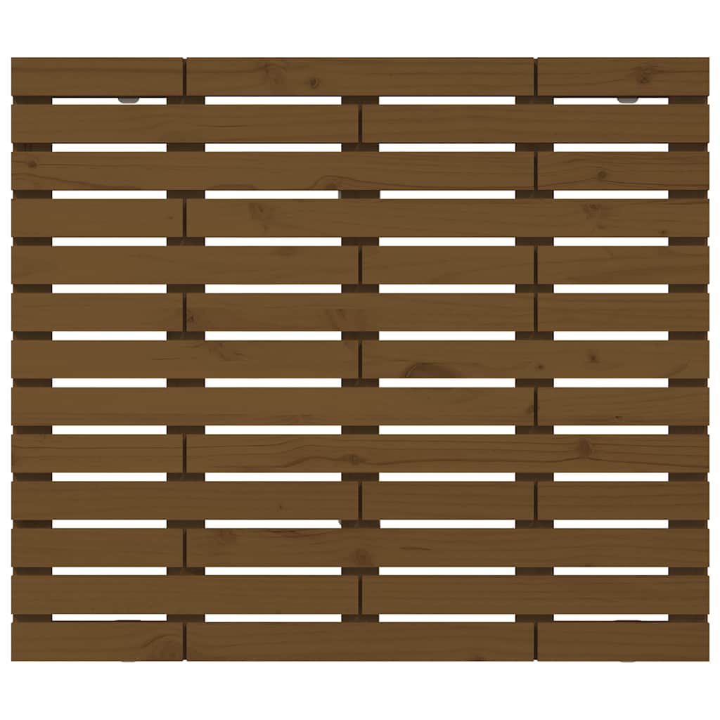 vidaXL Wall Headboard Honey Brown 96x3x91.5 cm Solid Wood Pine