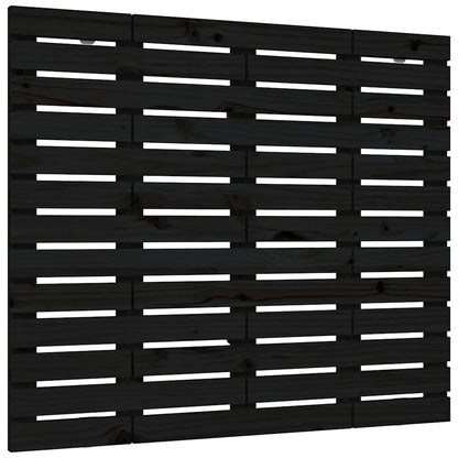 vidaXL Wall Headboard Black 96x3x91.5 cm Solid Wood Pine