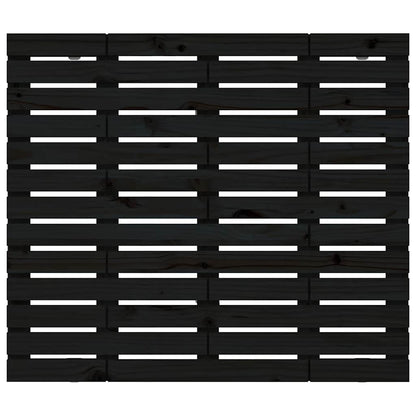 vidaXL Wall Headboard Black 96x3x91.5 cm Solid Wood Pine