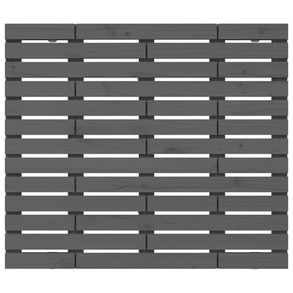vidaXL Wall Headboard Grey 126x3x91.5 cm Solid Wood Pine
