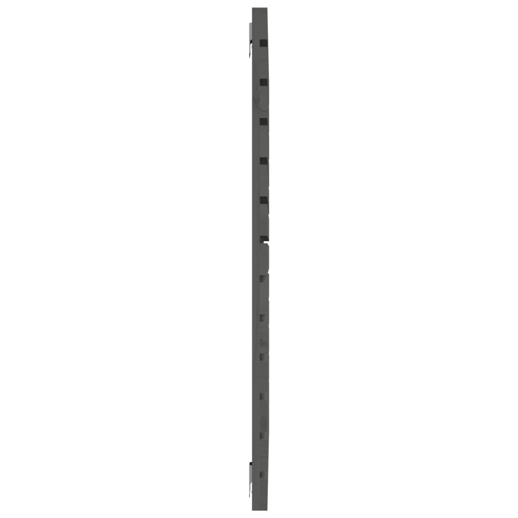 vidaXL Wall Headboard Grey 126x3x91.5 cm Solid Wood Pine