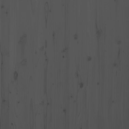 vidaXL Wall Headboard Grey 126x3x91.5 cm Solid Wood Pine