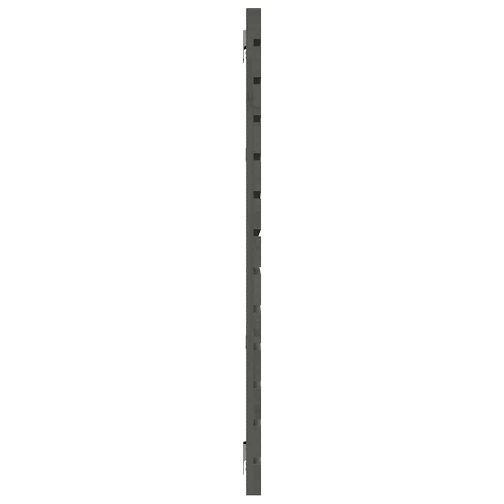 vidaXL Wall Headboard Grey 156x3x91.5 cm Solid Wood Pine