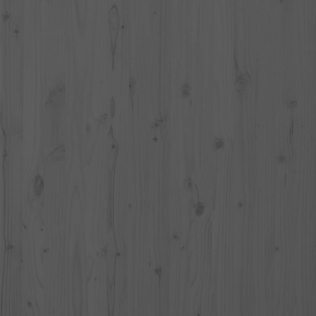 vidaXL Wall Headboard Grey 156x3x91.5 cm Solid Wood Pine