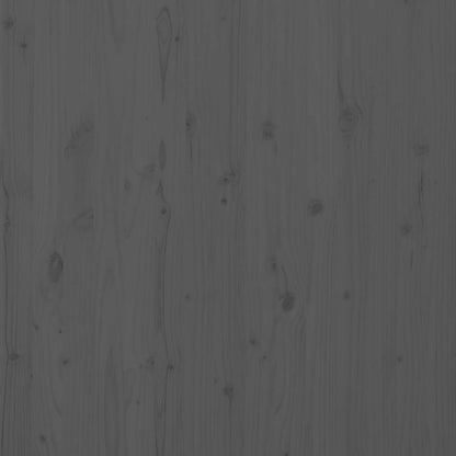 vidaXL Wall Headboard Grey 156x3x91.5 cm Solid Wood Pine