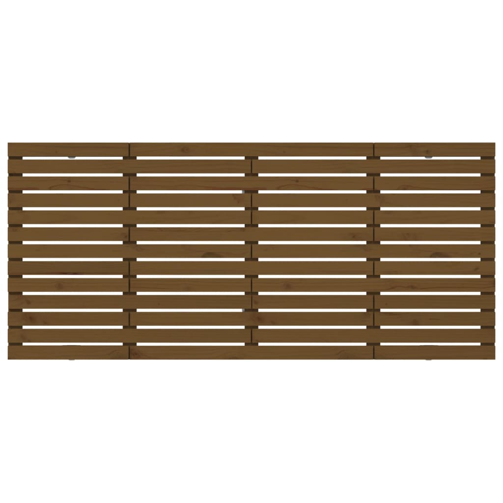 vidaXL Wall Headboard Honey Brown 156x3x91.5 cm Solid Wood Pine