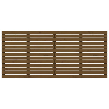 vidaXL Wall Headboard Honey Brown 156x3x91.5 cm Solid Wood Pine