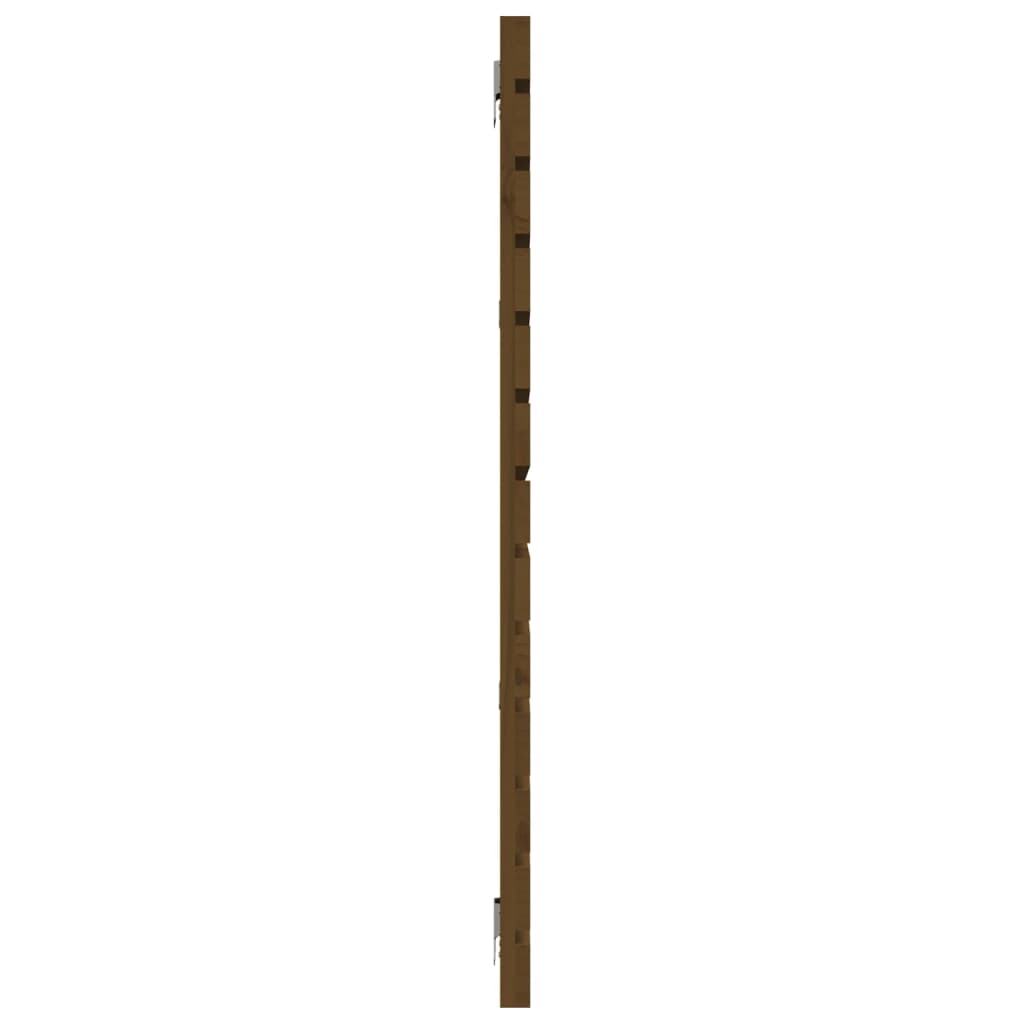 vidaXL Wall Headboard Honey Brown 156x3x91.5 cm Solid Wood Pine