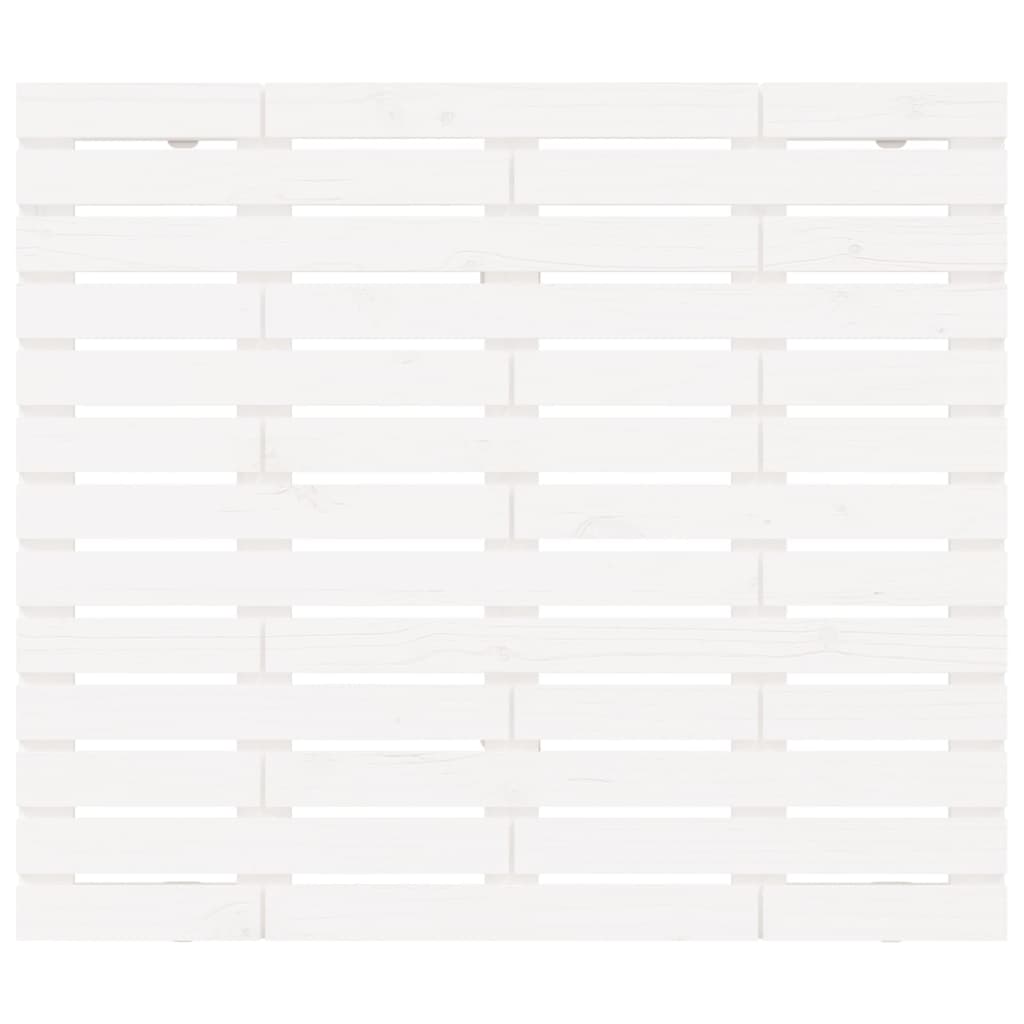 vidaXL Wall Headboard White 81x3x91.5 cm Solid Wood Pine