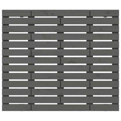 vidaXL Wall Headboard Grey 81x3x91.5 cm Solid Wood Pine