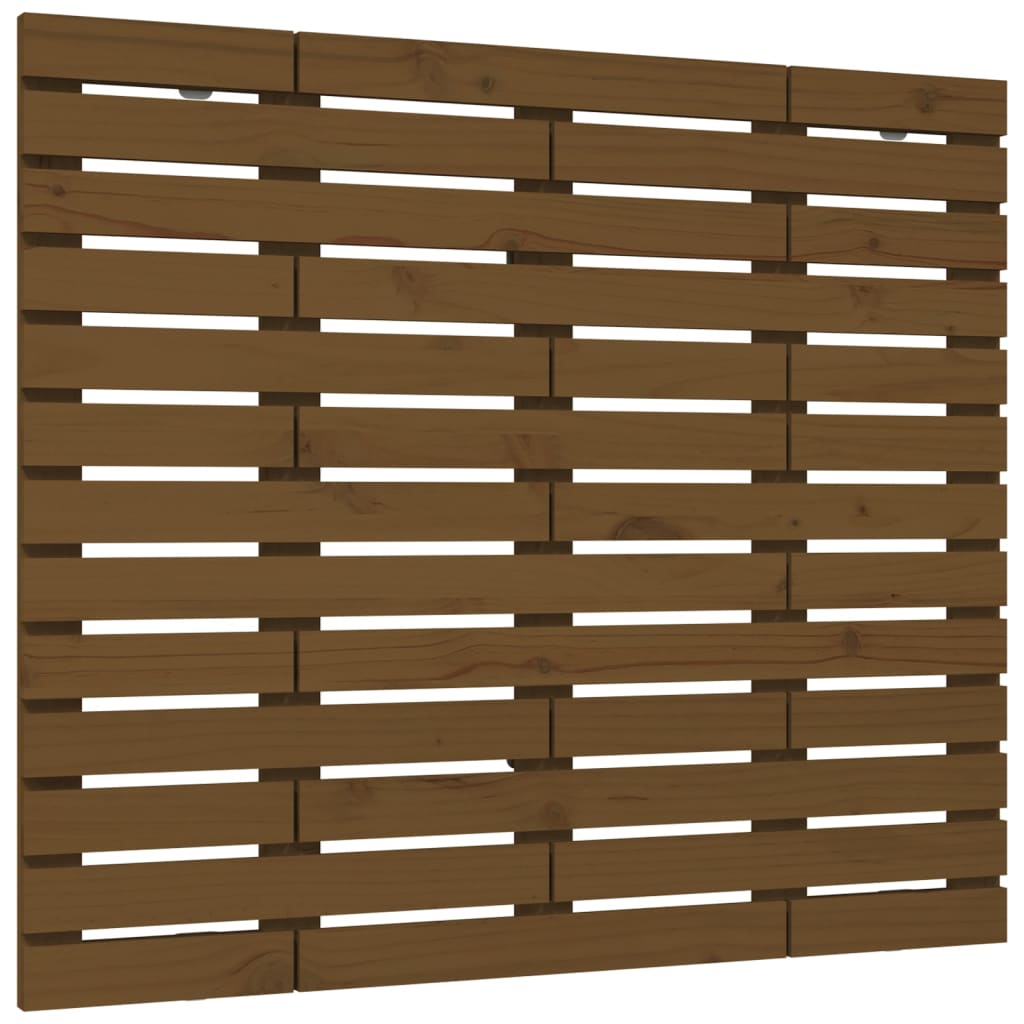 vidaXL Wall Headboard Honey Brown 81x3x91.5 cm Solid Wood Pine