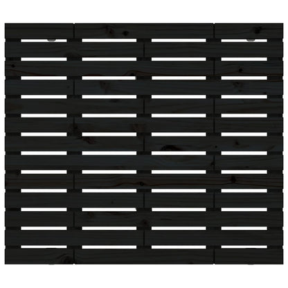 vidaXL Wall Headboard Black 81x3x91.5 cm Solid Wood Pine