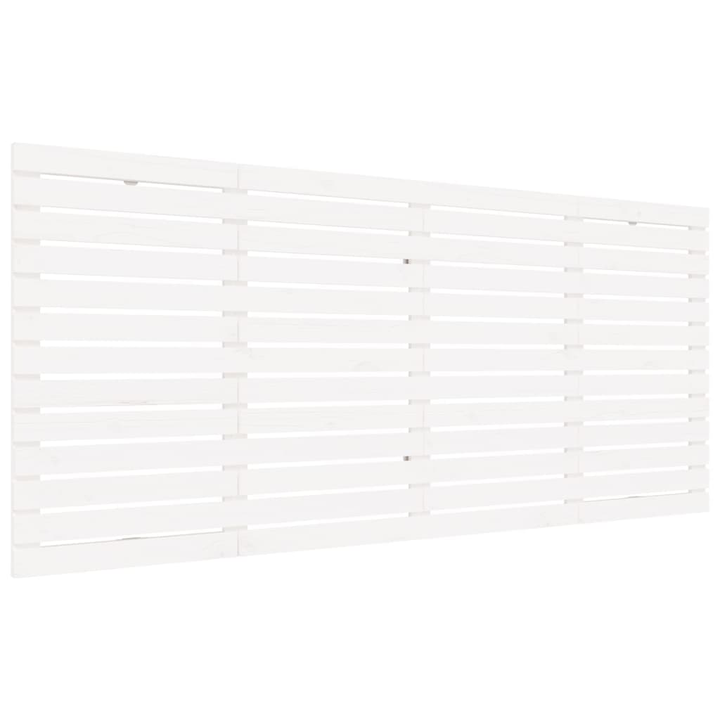 vidaXL Wall Headboard White 166x3x91.5 cm Solid Wood Pine