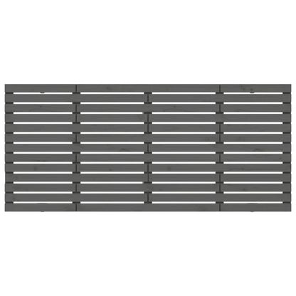 vidaXL Wall Headboard Grey 166x3x91.5 cm Solid Wood Pine