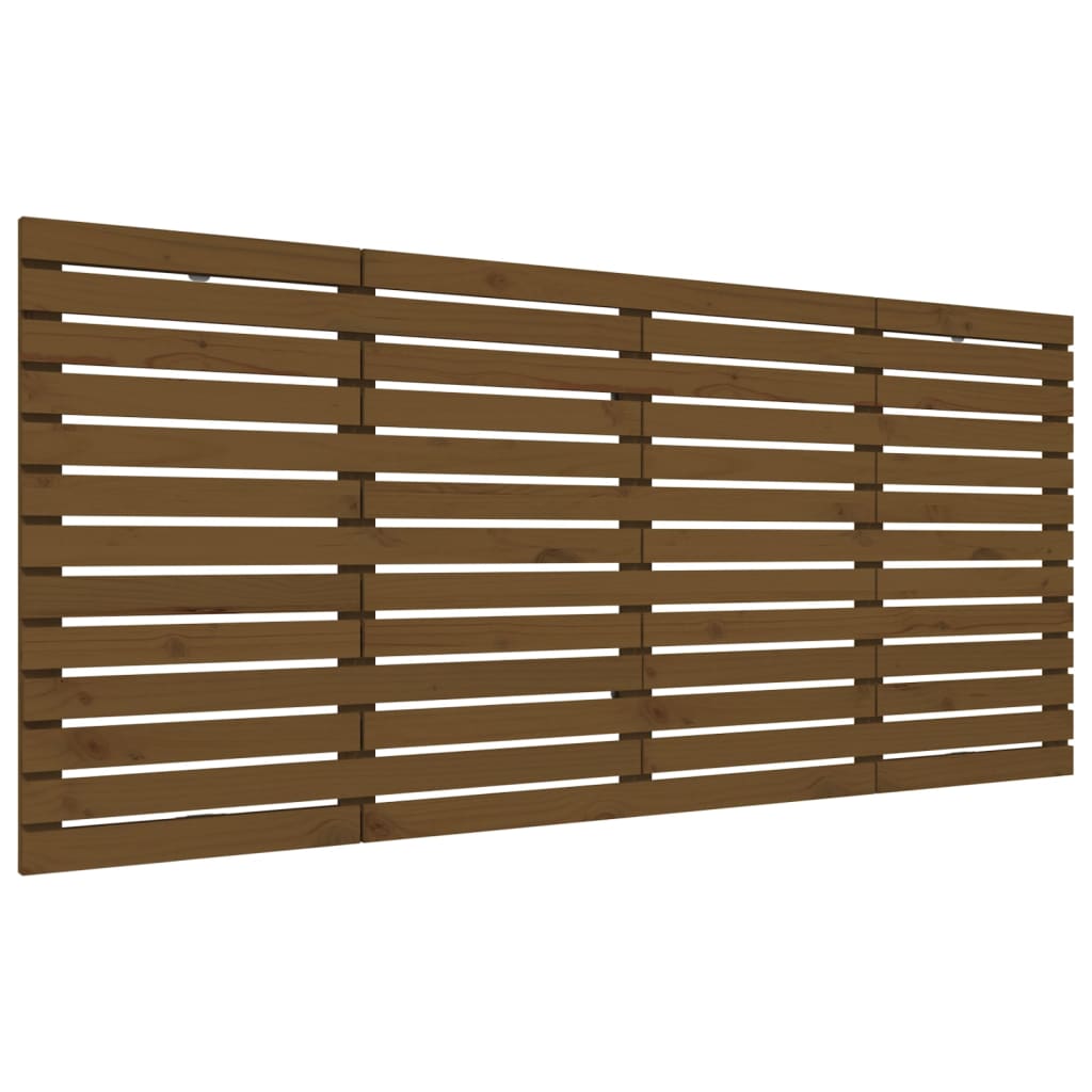 vidaXL Wall Headboard Honey Brown 166x3x91.5 cm Solid Wood Pine