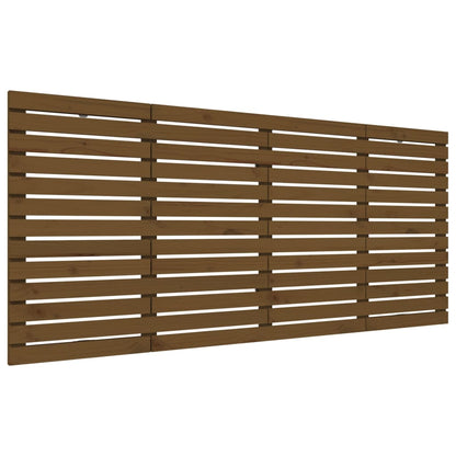 vidaXL Wall Headboard Honey Brown 166x3x91.5 cm Solid Wood Pine