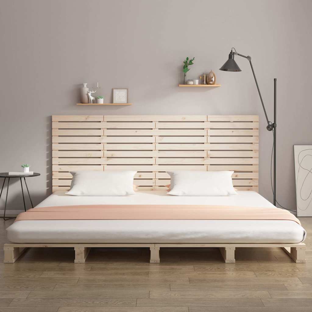 vidaXL Wall Headboard 186x3x91.5 cm Solid Wood Pine