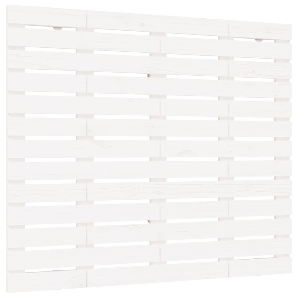 vidaXL Wall Headboard White 141x3x91.5 cm Solid Wood Pine