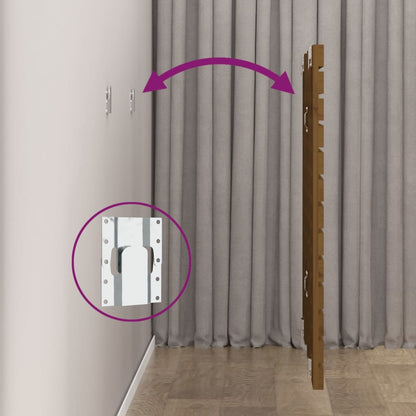 vidaXL Wall Headboard Honey Brown 141x3x91.5 cm Solid Wood Pine