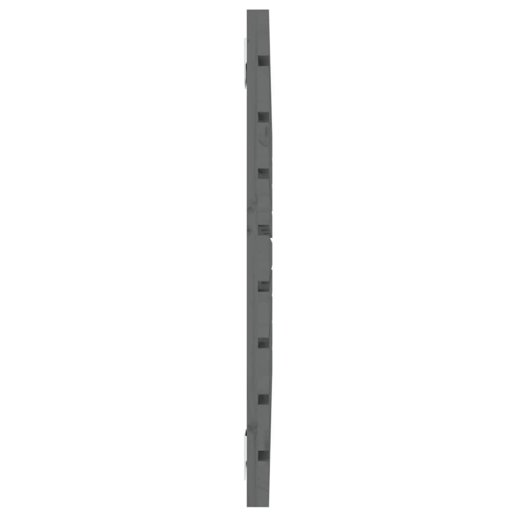 vidaXL Wall Headboard Grey 106x3x63 cm Solid Wood Pine