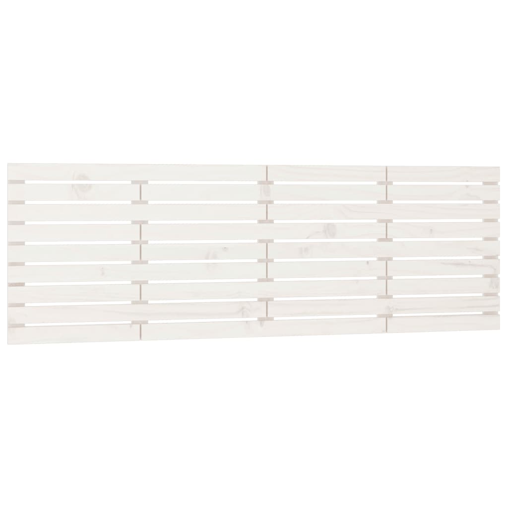vidaXL Wall Headboard White 206x3x63 cm Solid Wood Pine