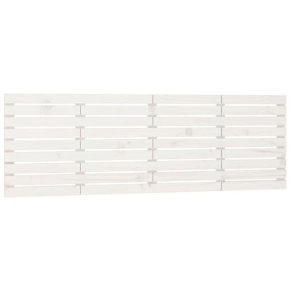 vidaXL Wall Headboard White 206x3x63 cm Solid Wood Pine