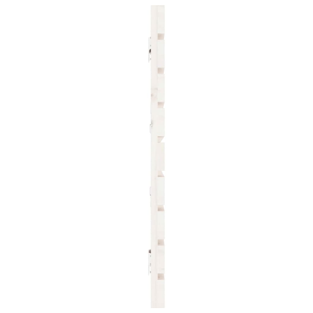 vidaXL Wall Headboard White 206x3x63 cm Solid Wood Pine